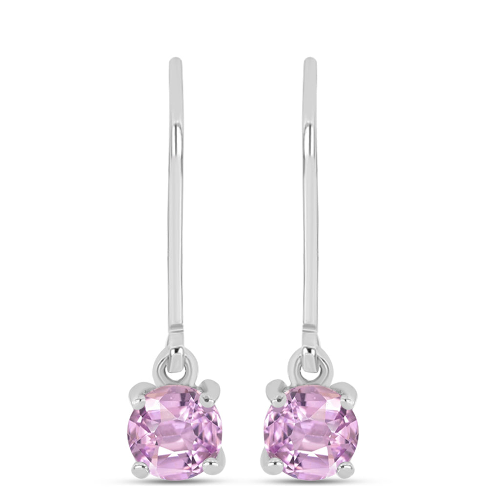 Pendientes de Plata con Kunzita de Pala 1 