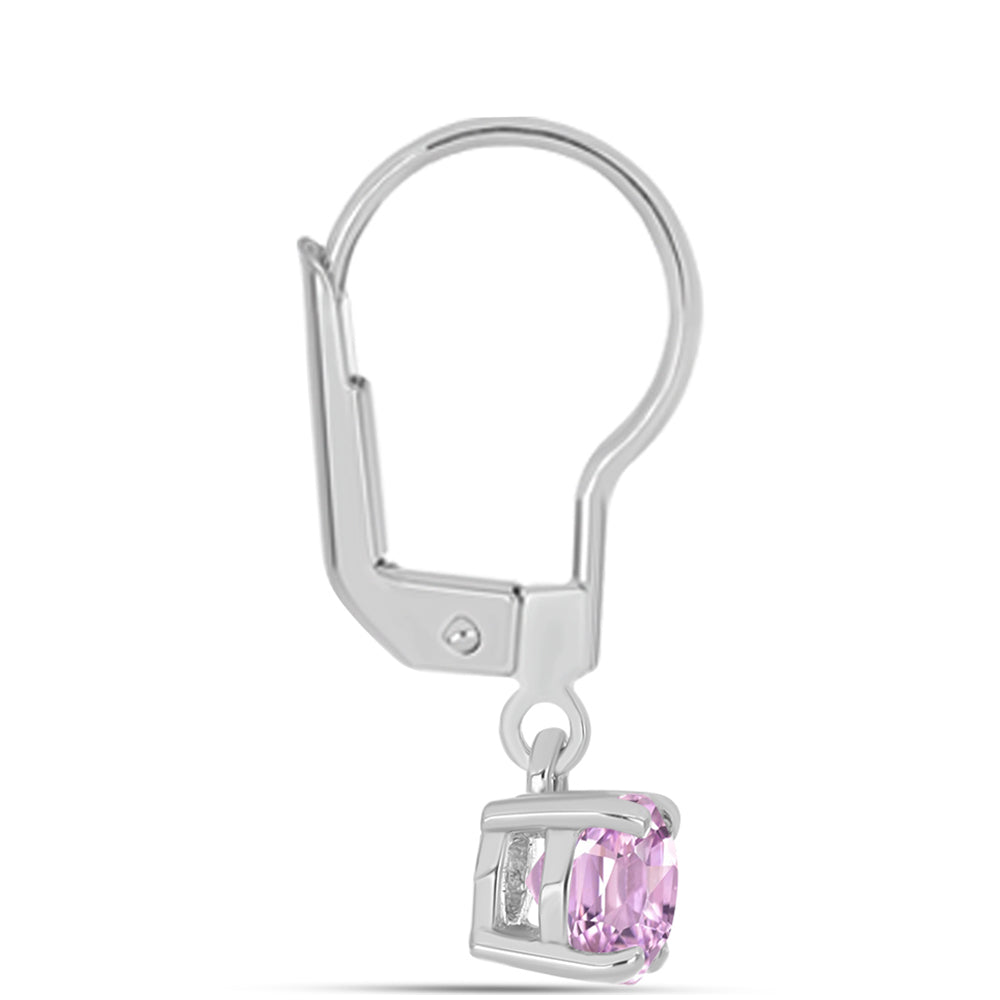 Pendientes de Plata con Kunzita de Pala 2 