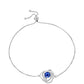 Pulsera de Plata con Zafiro Azul Australiano y Topacio Blanco
