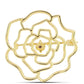 Broche de Plata Bañada en Oro con Diamante Cognac