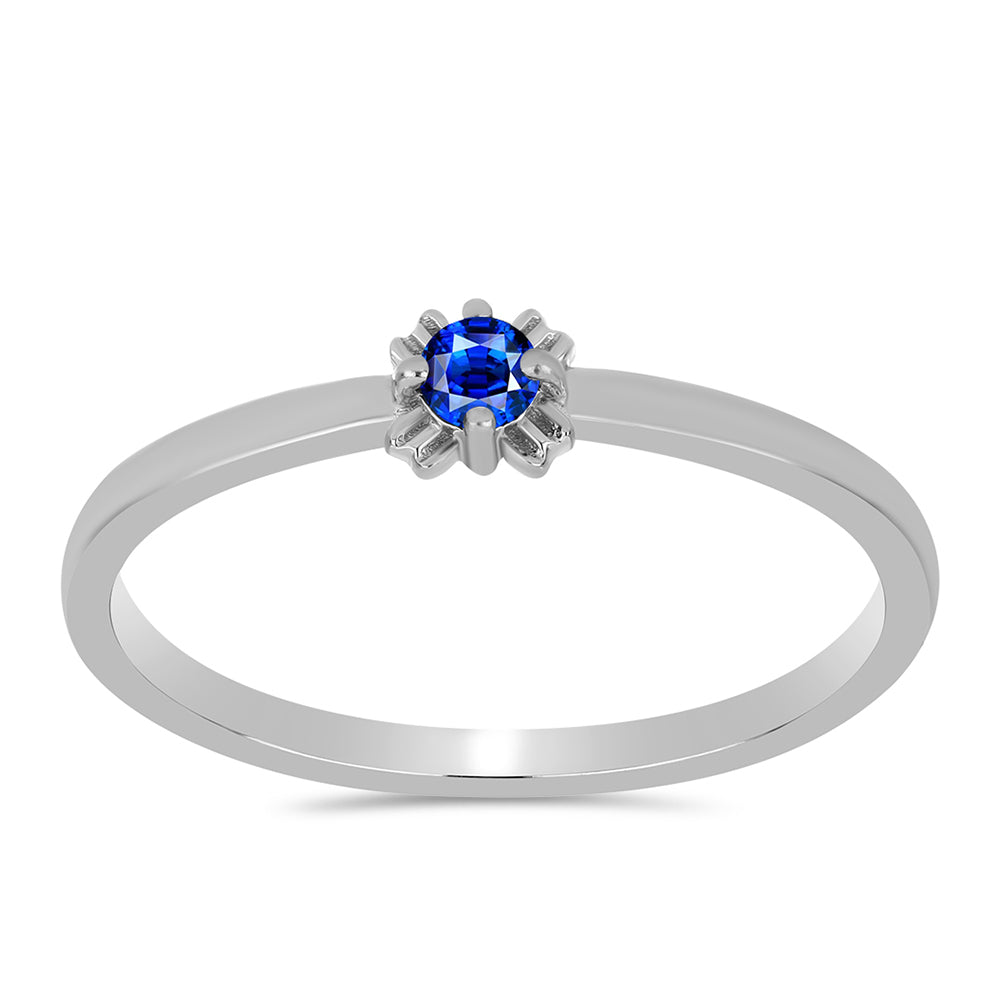 Anillo de Plata con Zafiro Azul Australiano 1 