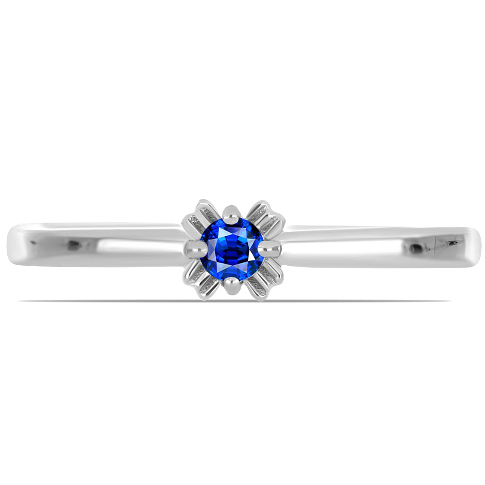 Anillo de Plata con Zafiro Azul Australiano 3 