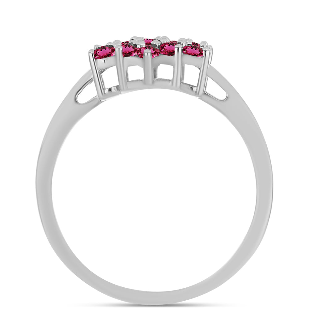 Anillo de Plata con Rubelita de Cruzeiro