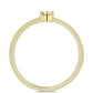 Anillo de Plata Bañada en Oro con Diamante Cognac