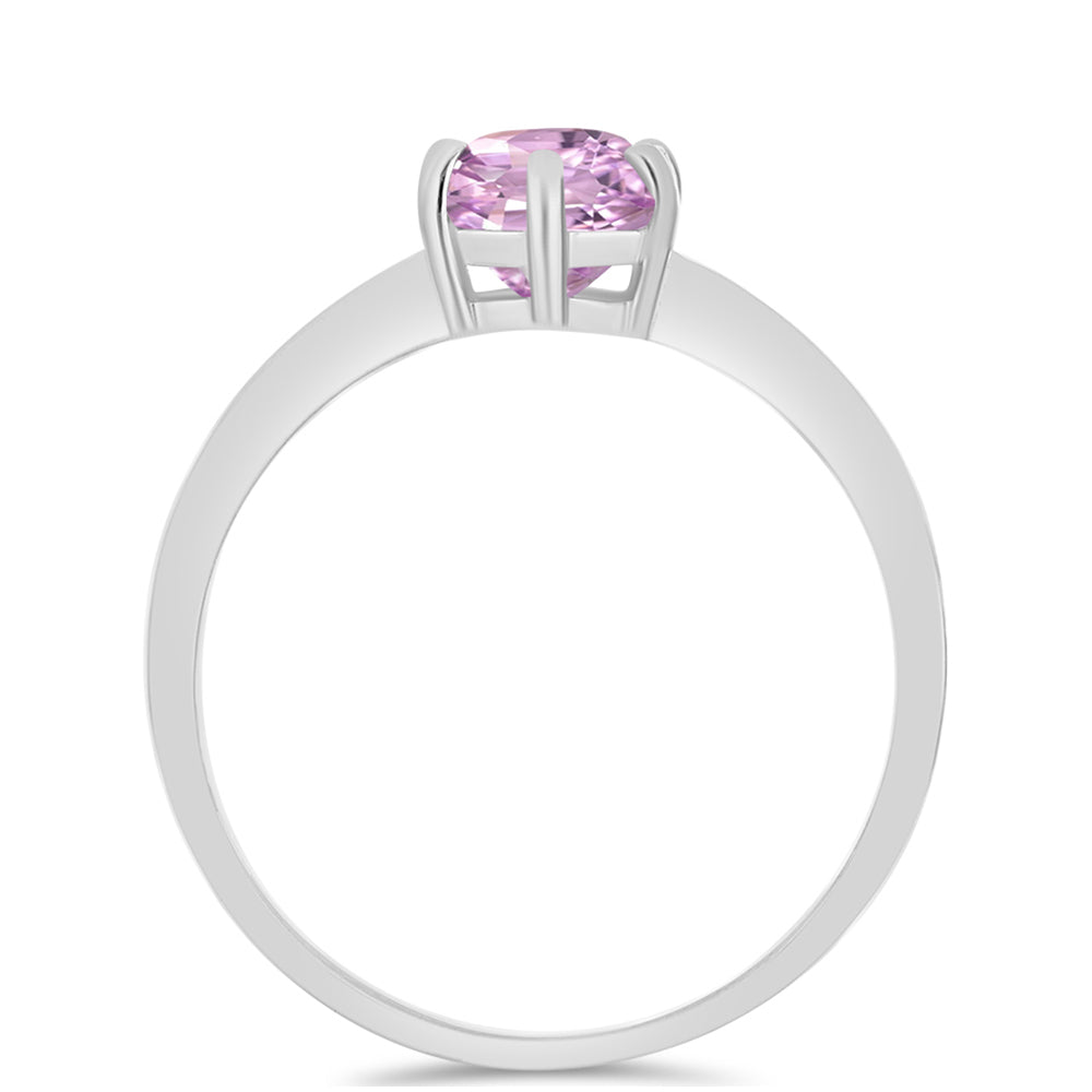 Anillo de Plata con Kunzita de Pala 2 