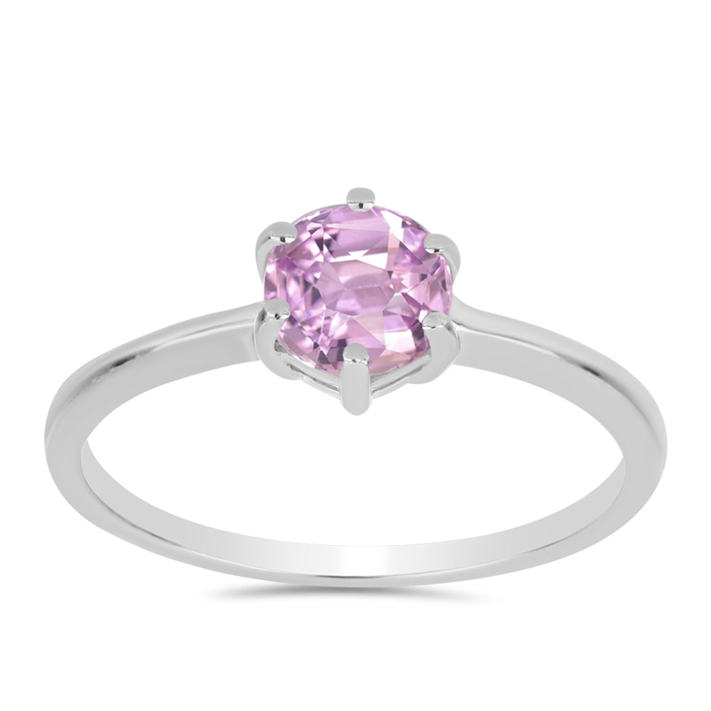 Anillo de Plata con Kunzita de Pala