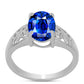 Anillo de Plata con Zafiro Azul Australiano