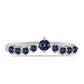 Anillo de Plata con Moisanita "Púrpura Imperial"