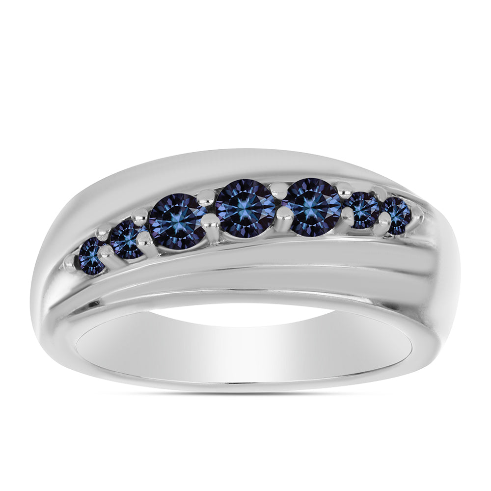 Anillo de Plata con Moisanita "Púrpura Imperial" 3 