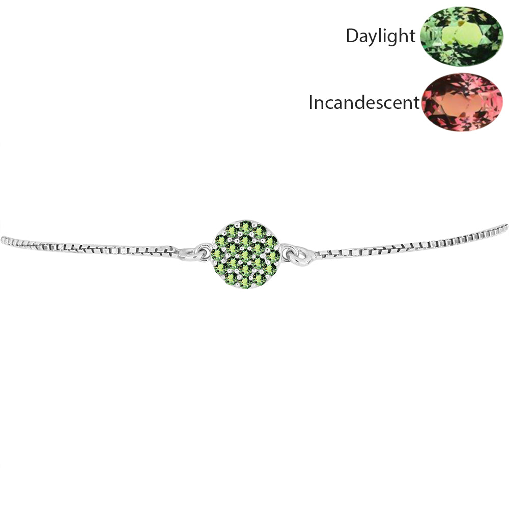 Pulsera de Plata con Alejandrita natural 2 