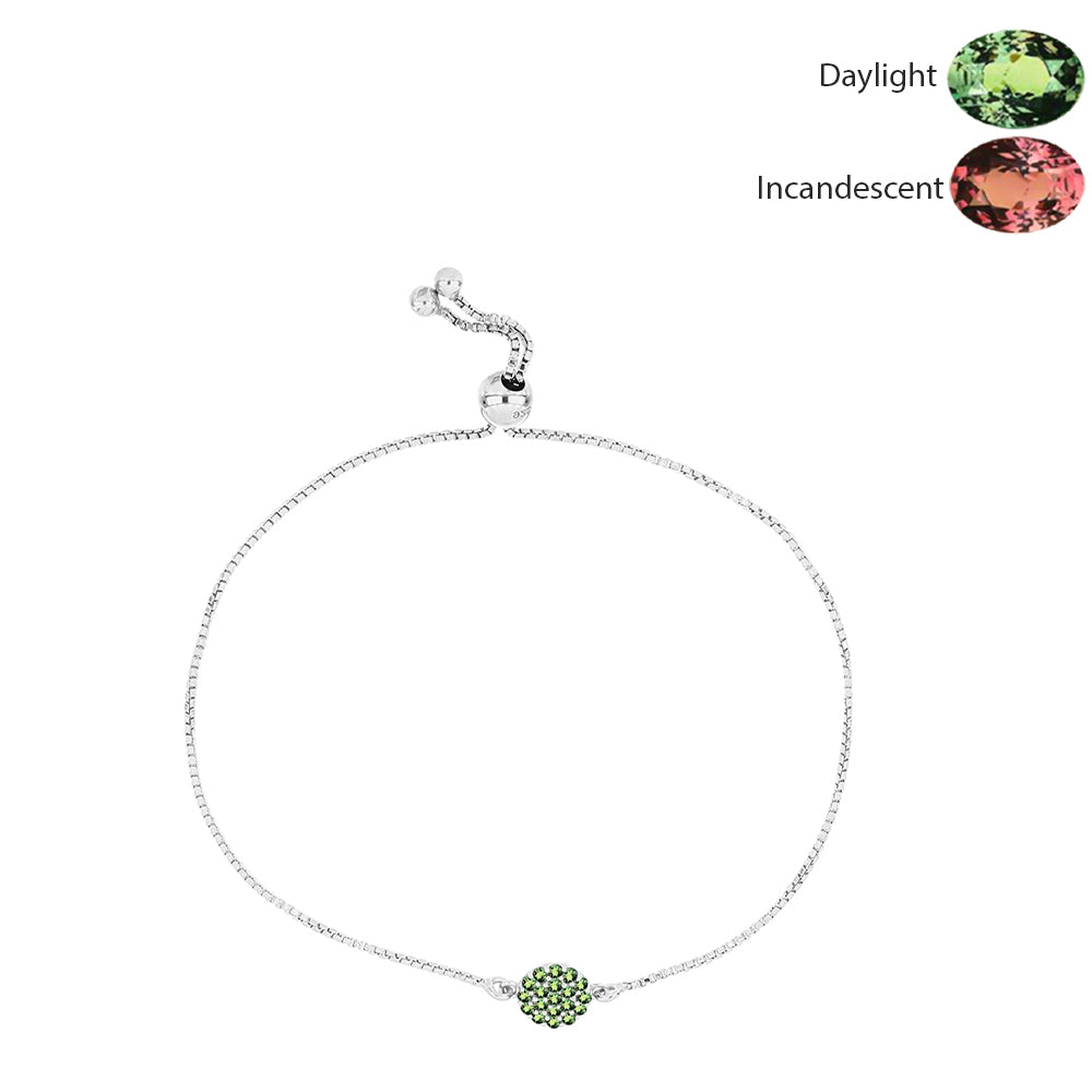 Pulsera de Plata con Alejandrita natural 1 