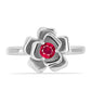 Anillo de Plata con Rubí de Madagascar
