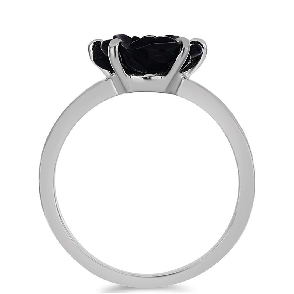 Anillo de Plata con Obsidiana
