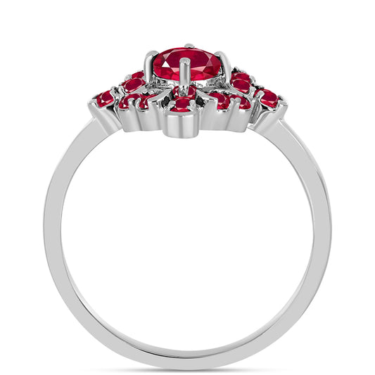 Anillo de Plata con Rubí de Madagascar