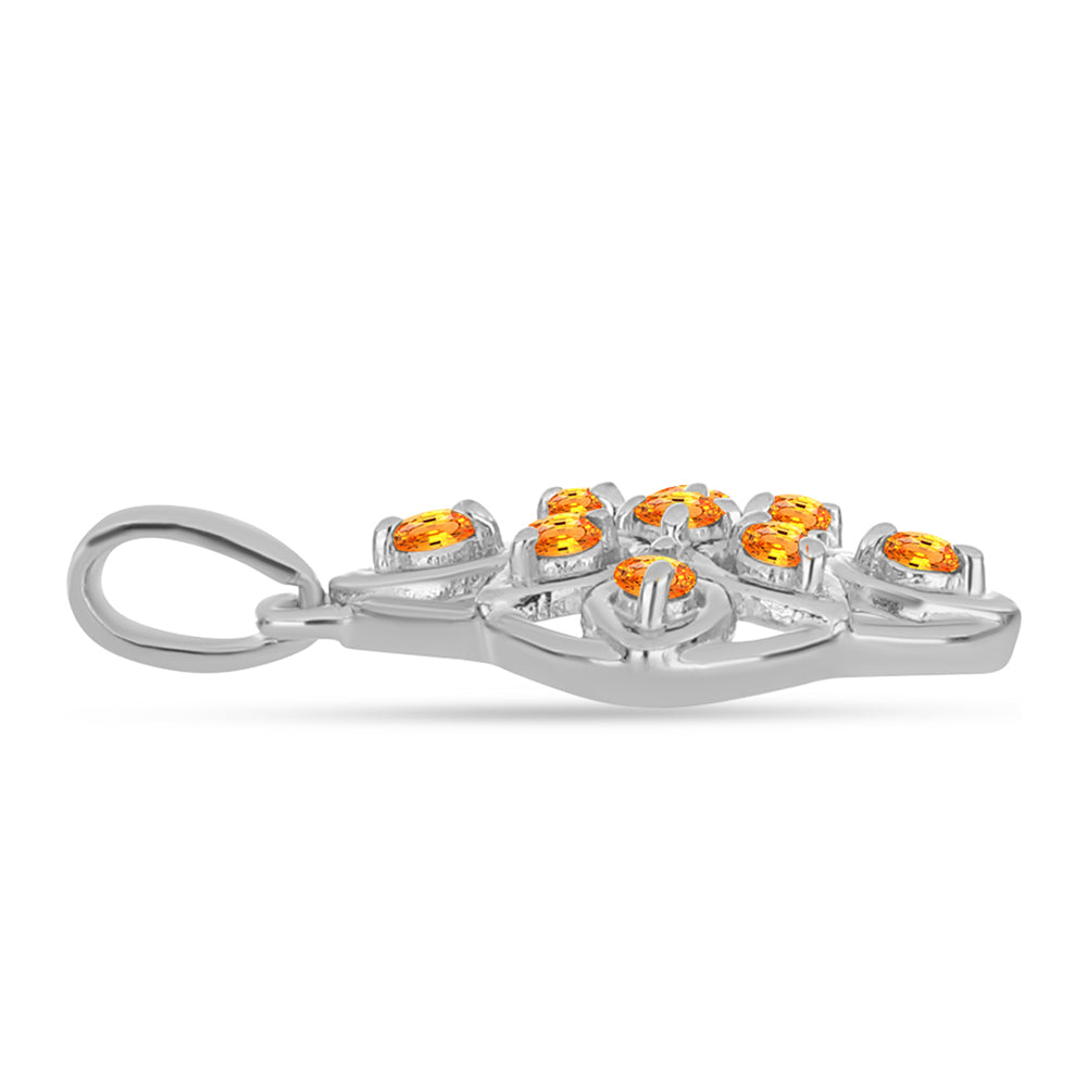 Colgante de Plata con Zafiro Padparadscha 2 