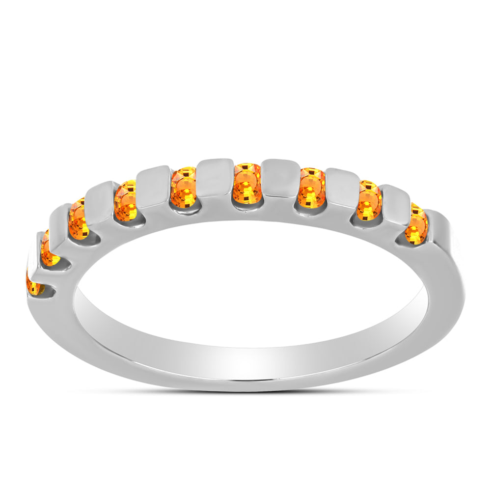 Anillo de Plata con Zafiro Padparadscha 3 