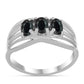 Anillo de Plata con Obsidiana