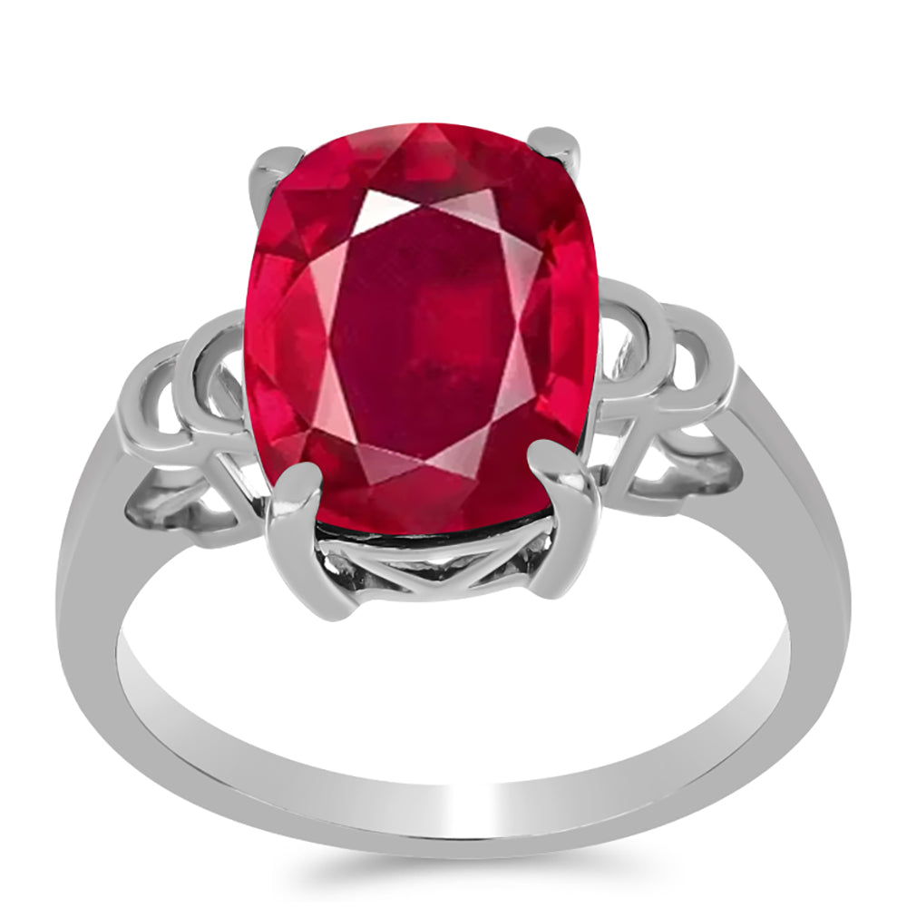Anillo de Plata con Rubí de Madagascar