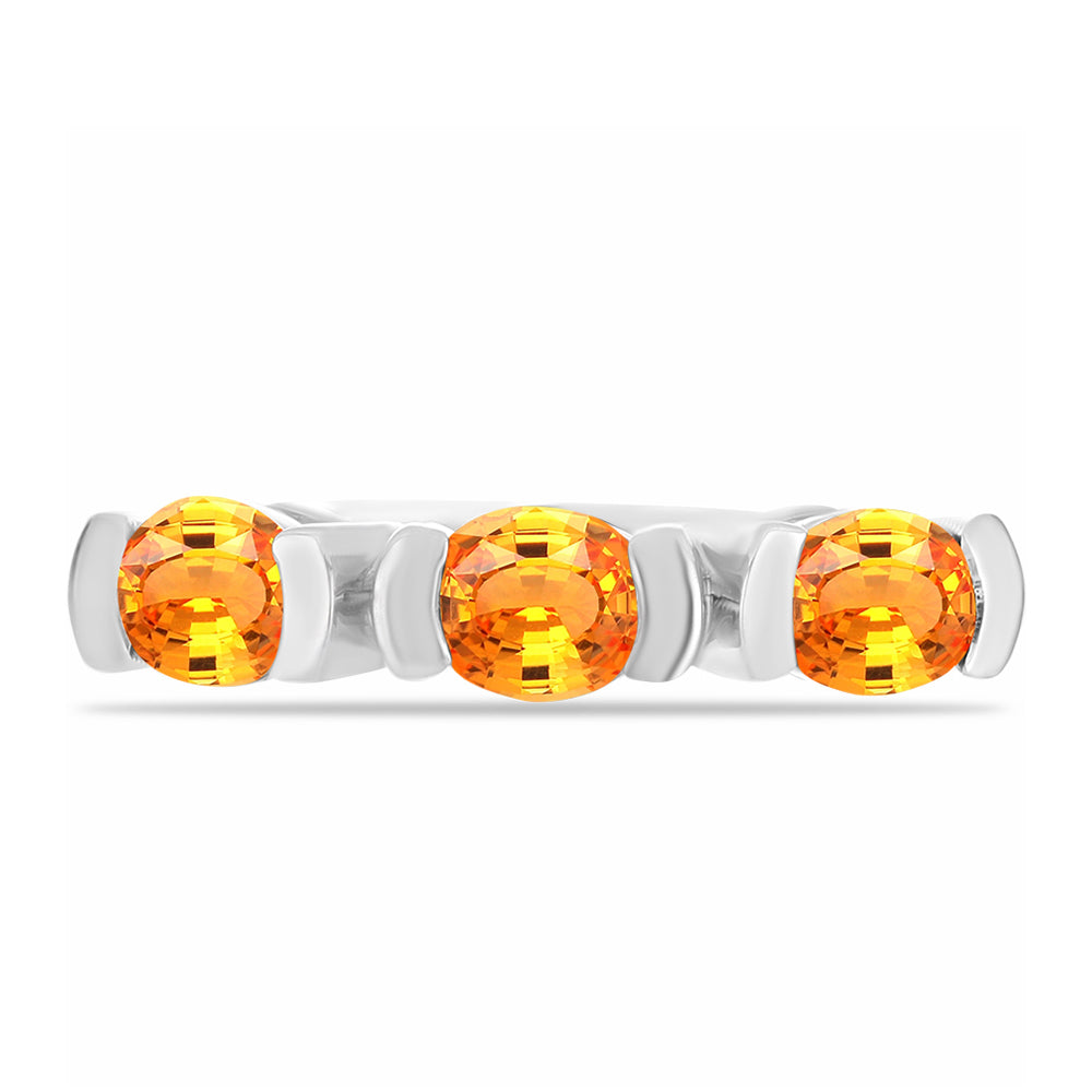 Anillo de Plata con Zafiro Padparadscha 1 