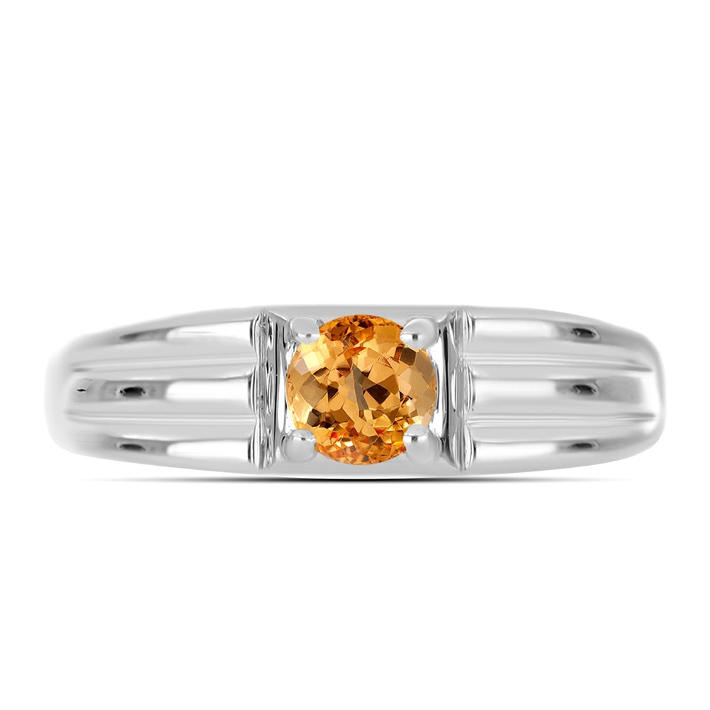 Anillo de Plata con Topacio amarillo imperial 1 
