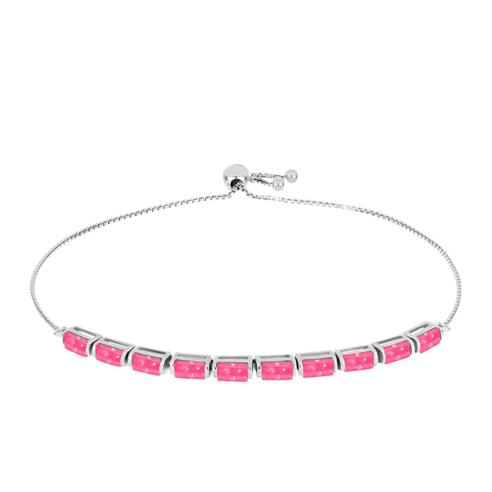 Pulsera de Plata con Ópalo Rosa de Lega Dembi 1 