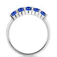 Cruz Conjunto de Plata con Zafiro Azul Australiano ( Pendientes +Anillo +Colgante )