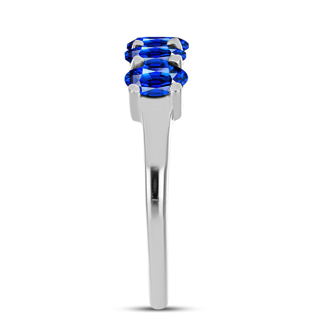 Cruz Conjunto de Plata con Zafiro Azul Australiano ( Pendientes +Anillo +Colgante ) 9 
