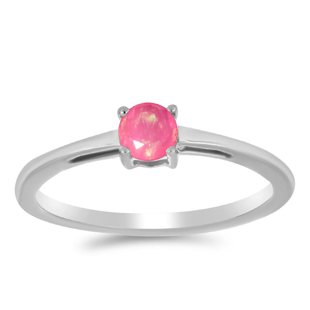 Anillo de Plata con Ópalo Rosa de Lega Dembi 3 