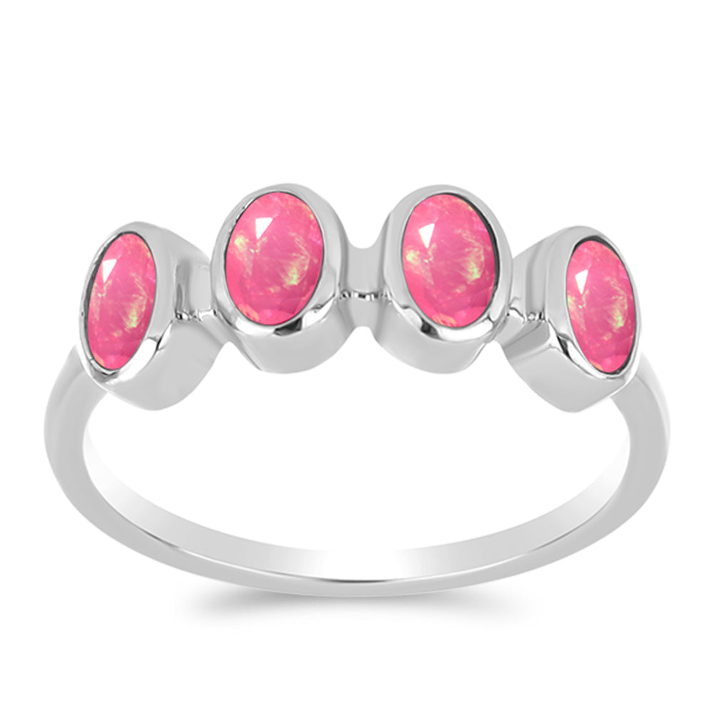 Anillo de Plata con Ópalo Rosa de Lega Dembi