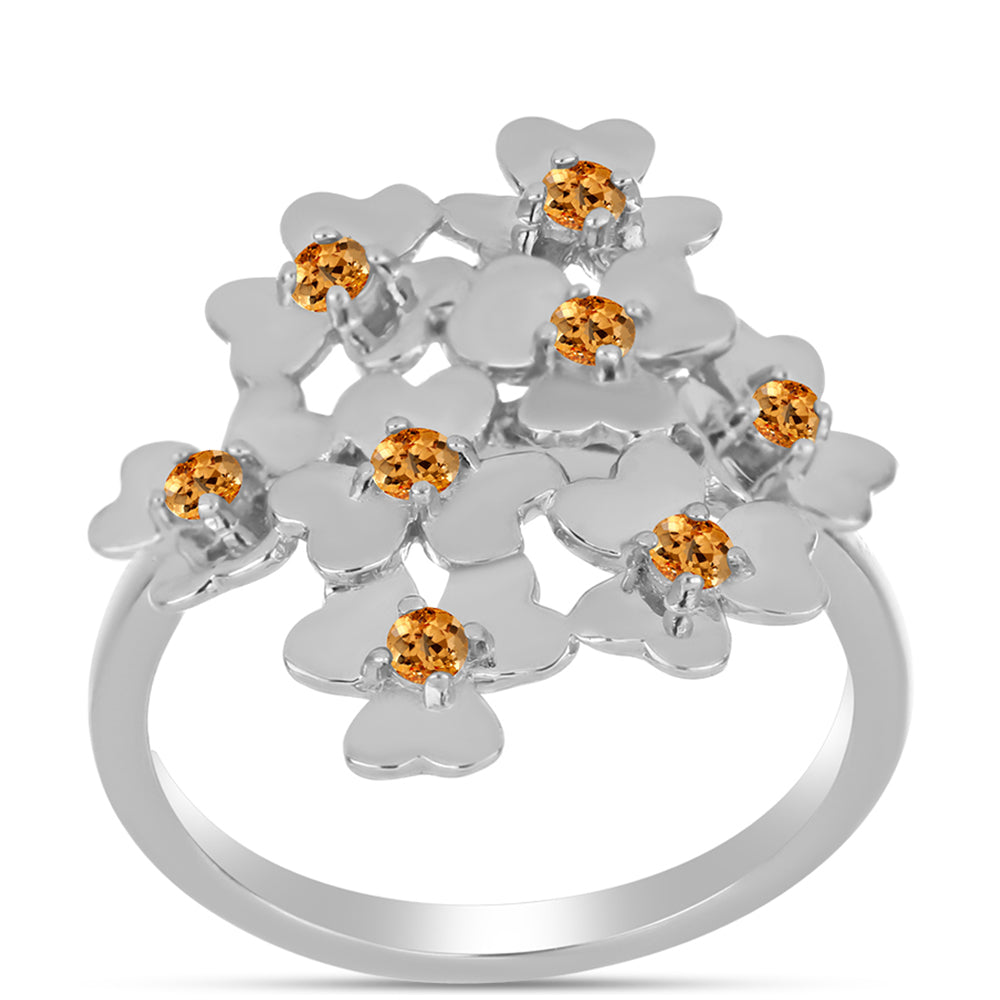 Anillo de Plata con Topacio amarillo imperial 3 