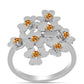 Anillo de Plata con Topacio amarillo imperial