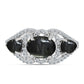 Anillo de Plata con Jaspe Picasso y Topacio Blanco