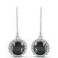Pendientes de Plata con Jaspe Picasso y Topacio Blanco