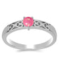 Anillo de Plata con Ópalo Rosa de Lega Dembi