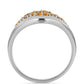 Anillo de Plata con Topacio amarillo imperial