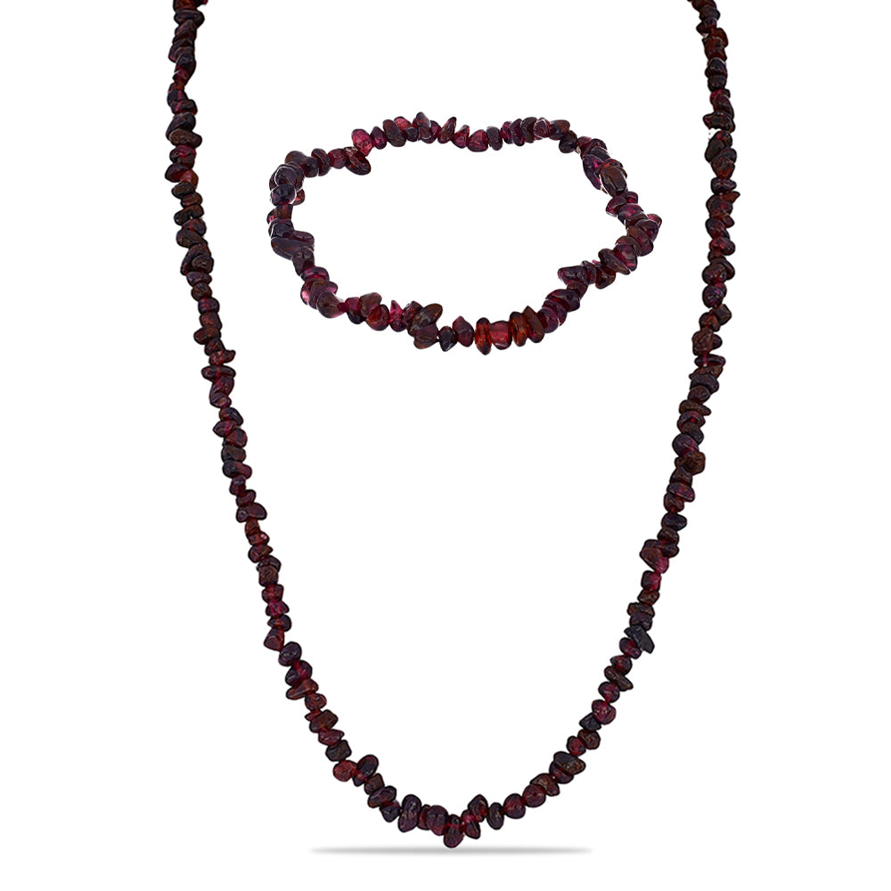 Conjunto Pepita con Granate Barton ( Collar +Pulsera ) 1 