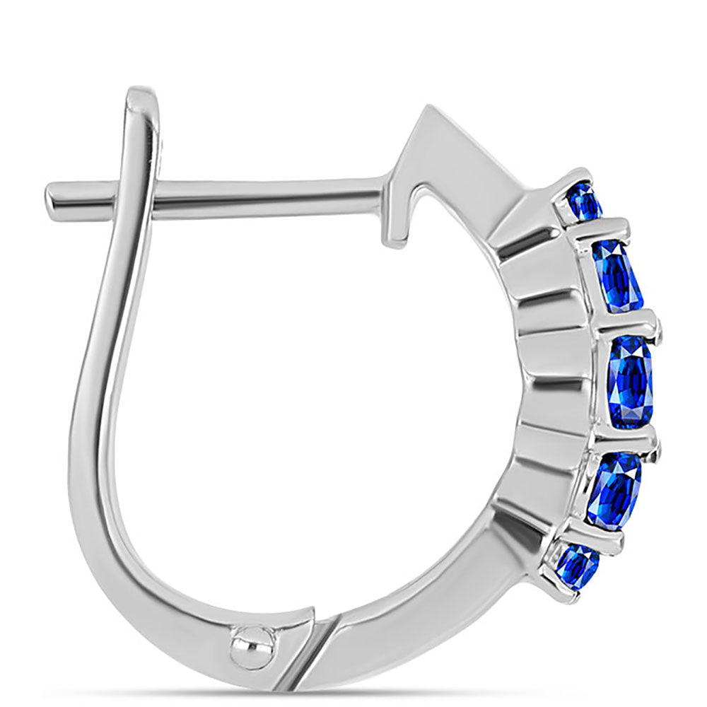 Pendientes de Plata con Zafiro Azul Australiano 2 