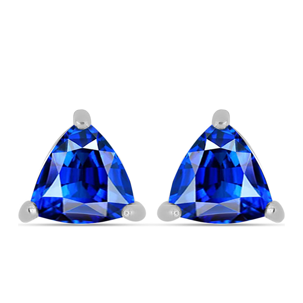 Pendientes de Plata con Zafiro Azul Australiano 1 