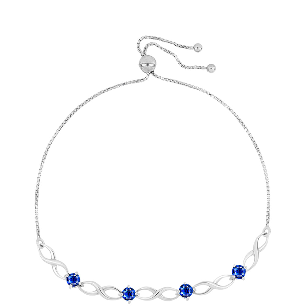 Pulsera de Plata con Zafiro Azul Australiano 1 