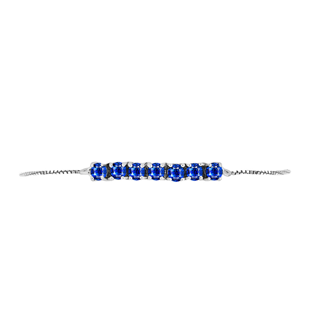 Pulsera de Plata con Zafiro Azul Australiano 2 
