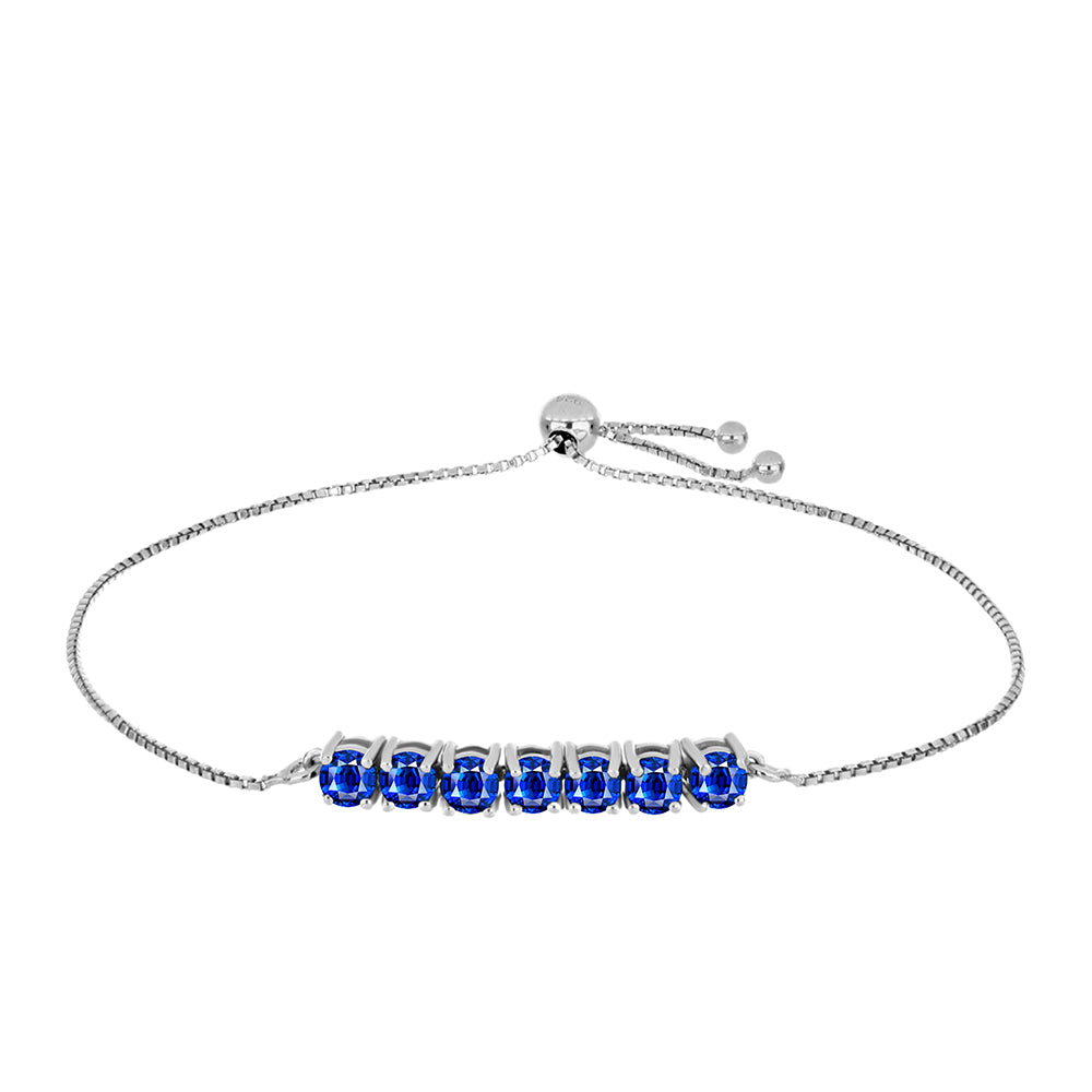 Pulsera de Plata con Zafiro Azul Australiano 1 