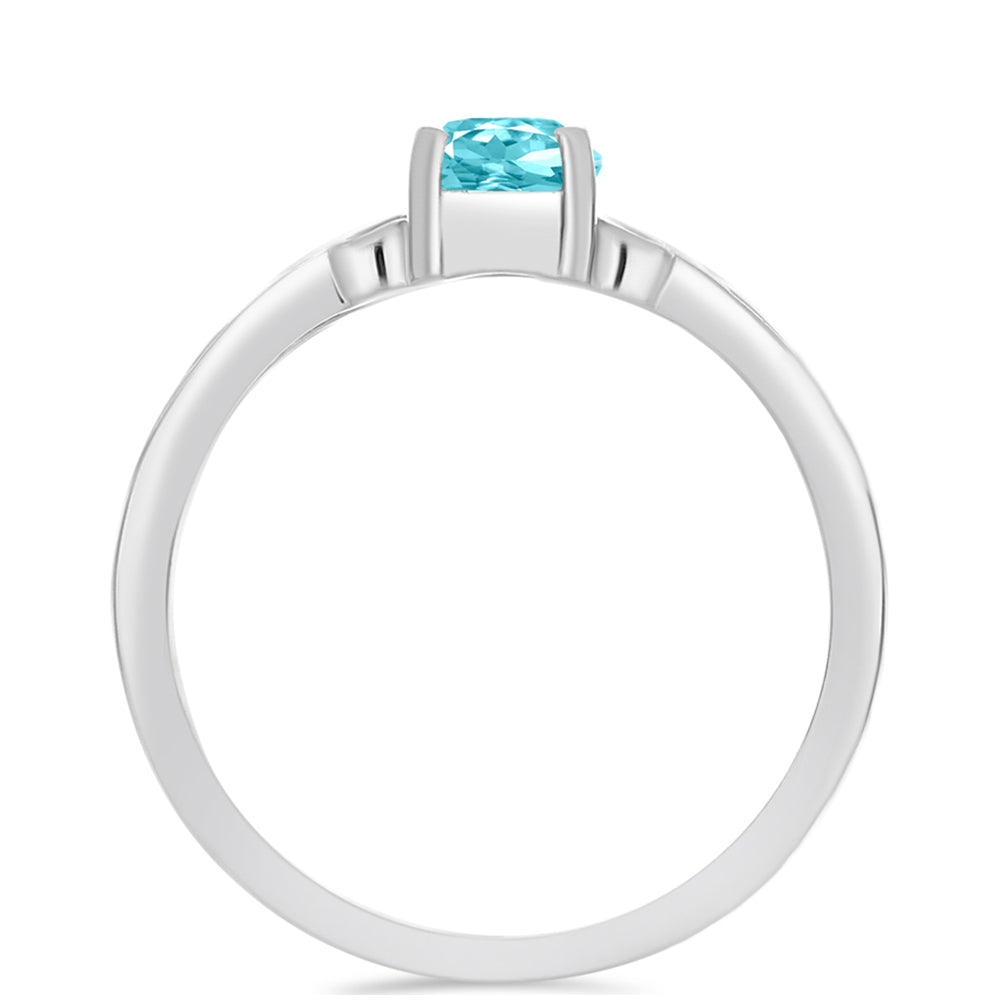 Anillo de Plata con Cuarzo Paraiba