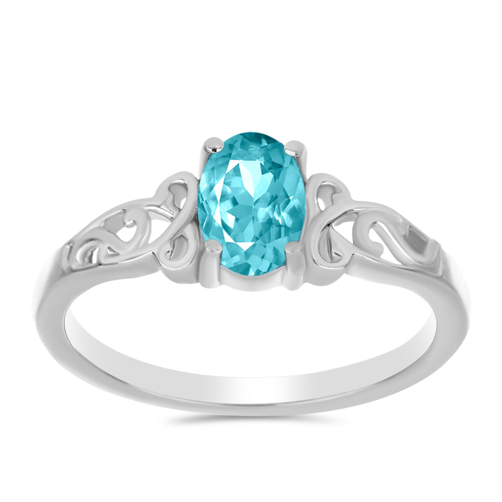 Anillo de Plata con Cuarzo Paraiba 3 