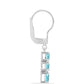 Pendientes de Plata con Cuarzo Paraiba