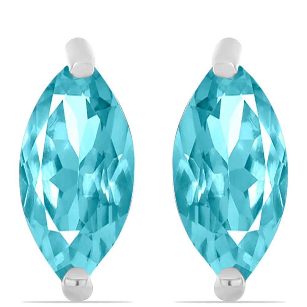Pendientes de Plata con Cuarzo Paraiba 1 