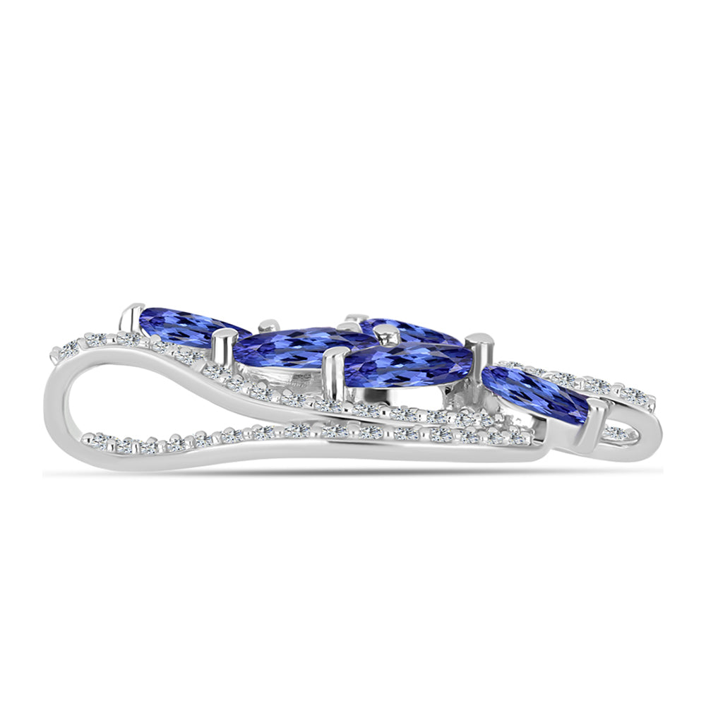 Colgante de Plata con Tanzanita AAA 2 