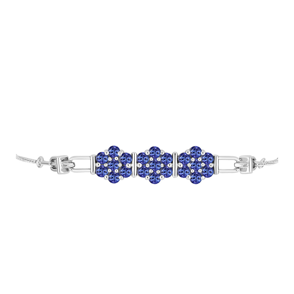 Pulsera de Plata con Tanzanita AAA