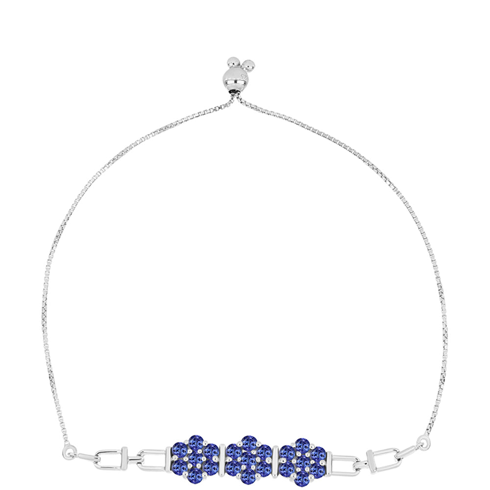 Pulsera de Plata con Tanzanita AAA 1 
