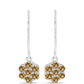 Pendientes de Plata con Moisanita Champagne