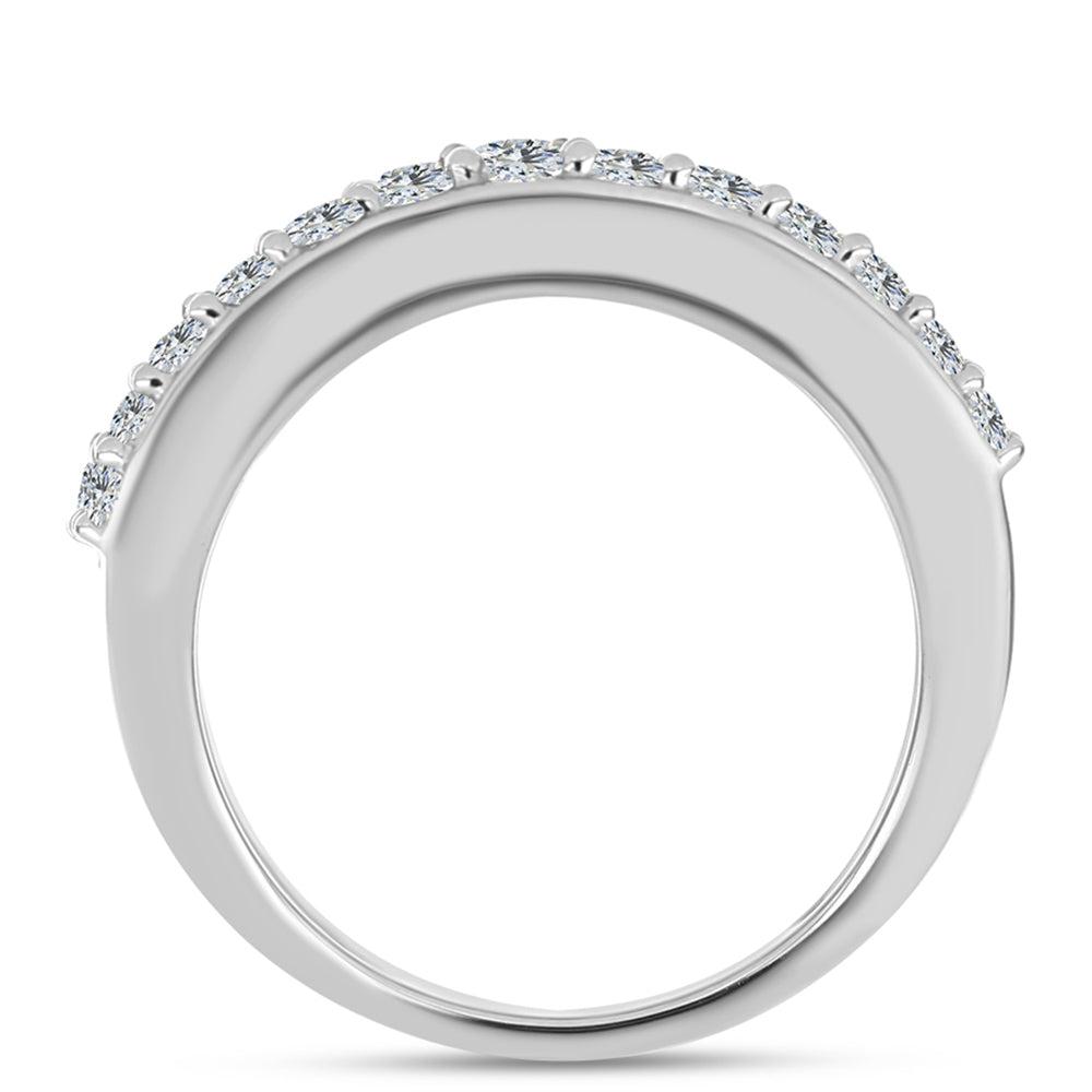 Anillo de Plata con Cuarzo Paraiba y Topacio Blanco 3 